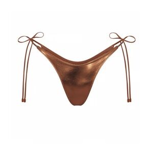 SKIMS Metallic Tie Side Bikini BOTTOMS ONLY TOP SOLD SEPARATELY Penny